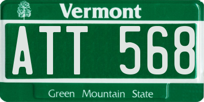 VT license plate ATT568