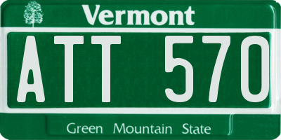 VT license plate ATT570