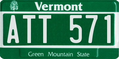 VT license plate ATT571