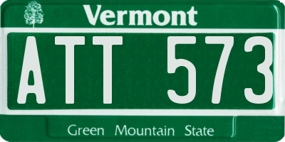 VT license plate ATT573