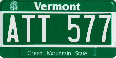 VT license plate ATT577