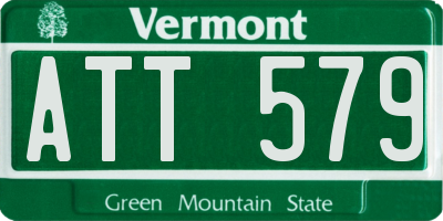 VT license plate ATT579