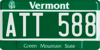 VT license plate ATT588