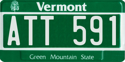 VT license plate ATT591