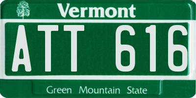 VT license plate ATT616