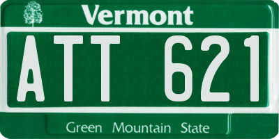 VT license plate ATT621