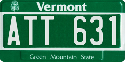 VT license plate ATT631