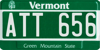 VT license plate ATT656