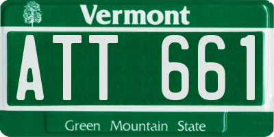 VT license plate ATT661