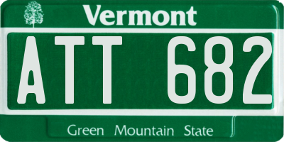 VT license plate ATT682