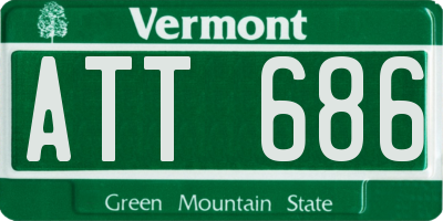 VT license plate ATT686