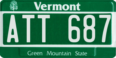VT license plate ATT687