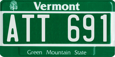 VT license plate ATT691