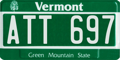 VT license plate ATT697