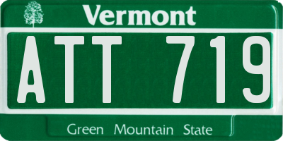 VT license plate ATT719