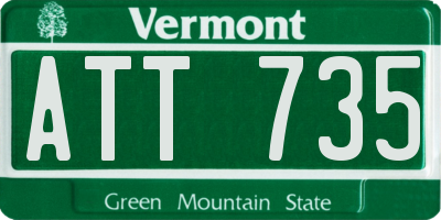 VT license plate ATT735