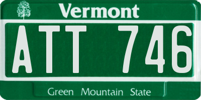 VT license plate ATT746