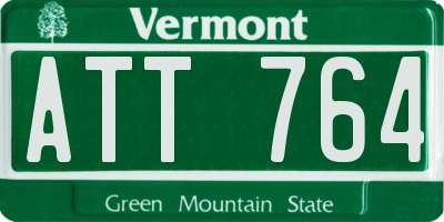 VT license plate ATT764