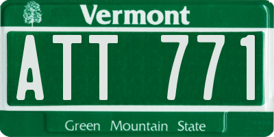 VT license plate ATT771