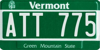 VT license plate ATT775