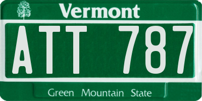 VT license plate ATT787