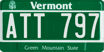 VT license plate ATT797