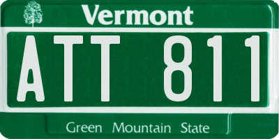VT license plate ATT811