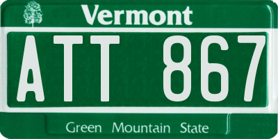 VT license plate ATT867
