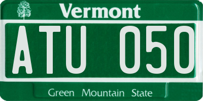 VT license plate ATU050