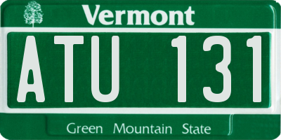 VT license plate ATU131