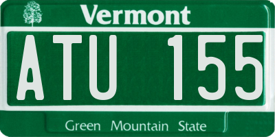 VT license plate ATU155