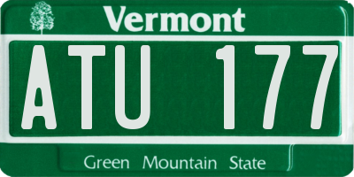 VT license plate ATU177