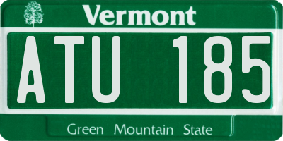 VT license plate ATU185