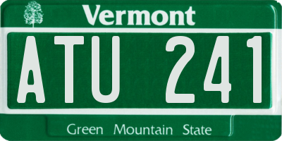 VT license plate ATU241