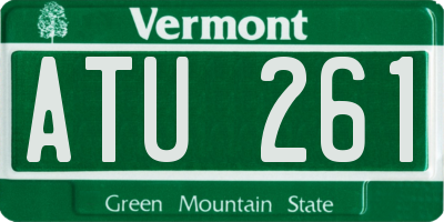 VT license plate ATU261