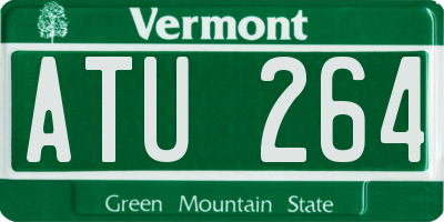 VT license plate ATU264