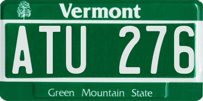 VT license plate ATU276