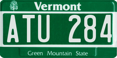 VT license plate ATU284