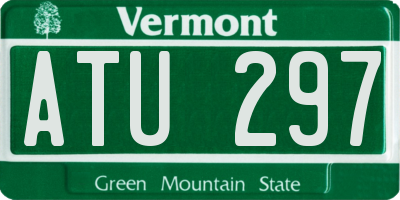 VT license plate ATU297