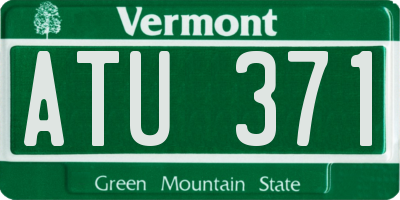 VT license plate ATU371