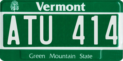 VT license plate ATU414