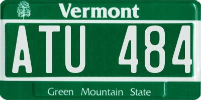 VT license plate ATU484