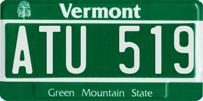 VT license plate ATU519