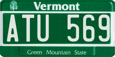 VT license plate ATU569