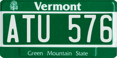 VT license plate ATU576