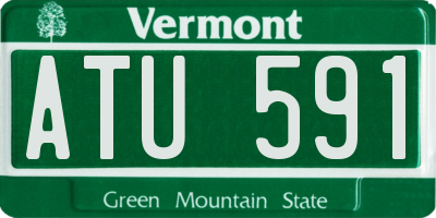 VT license plate ATU591