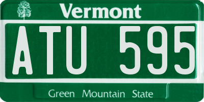 VT license plate ATU595