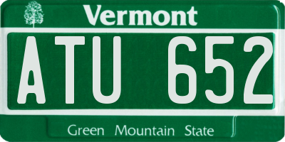VT license plate ATU652
