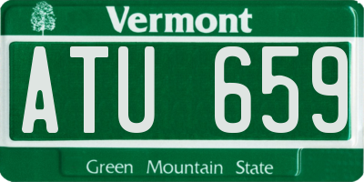 VT license plate ATU659