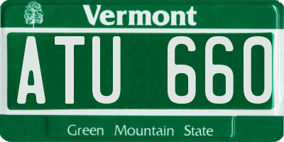 VT license plate ATU660
